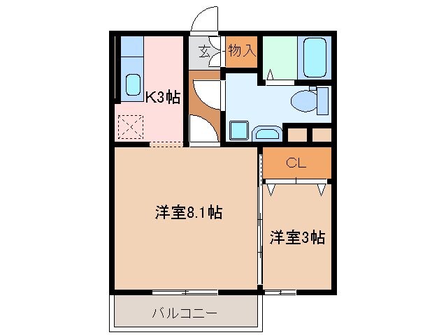 モナリエ栄の物件間取画像