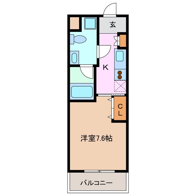 エイムオーエス島崎町マンションの物件間取画像