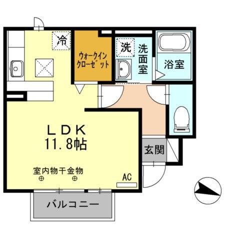 エスポワール高崎の物件間取画像