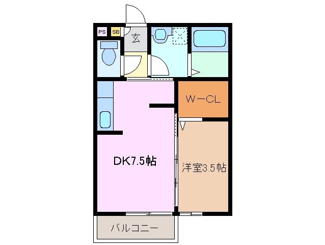 エスプワール城之内の物件間取画像