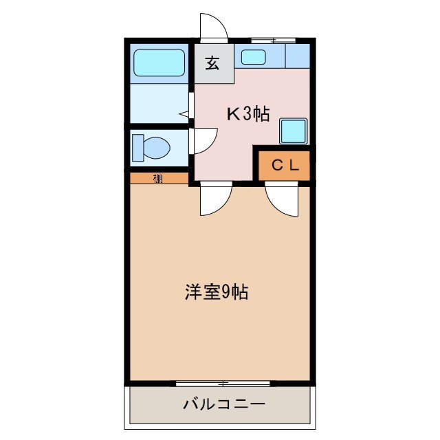 ヴィラマリーナの物件間取画像