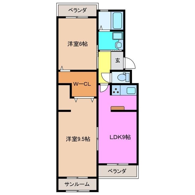 臼井マンションの物件間取画像