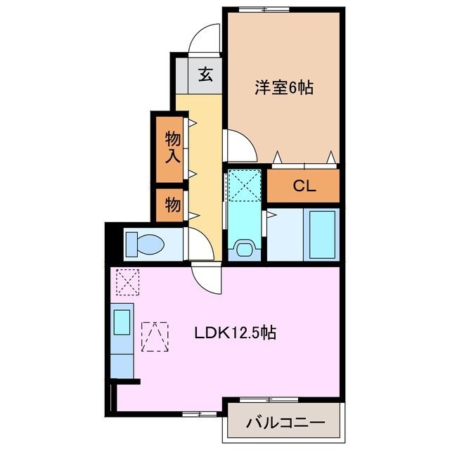 マレノワール　Aの物件間取画像