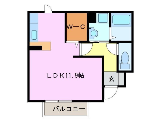 エスポワール高崎の物件間取画像