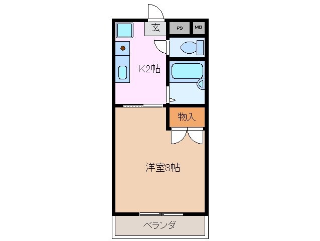 鈴鹿駅 徒歩10分 2階の物件間取画像