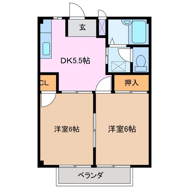 シティハイツ西村の物件間取画像