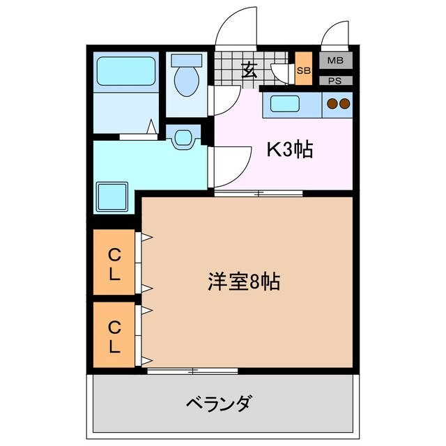 河原田駅 徒歩20分 1階の物件間取画像