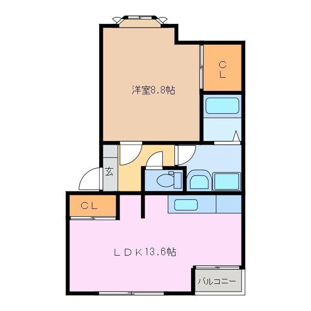 長太ノ浦駅 徒歩22分 2階の物件間取画像