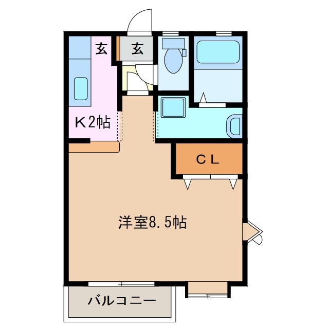 平田町駅 徒歩5分 2階の物件間取画像