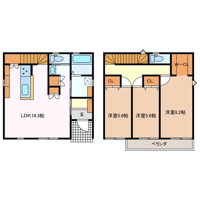 三日市駅 徒歩7分 1階の物件間取画像