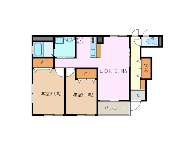 河原田駅 徒歩20分 1階の物件間取画像