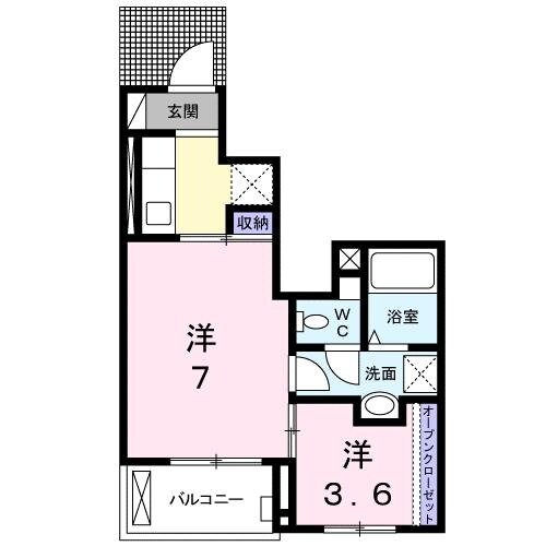 平田町駅 徒歩23分 1階の物件間取画像