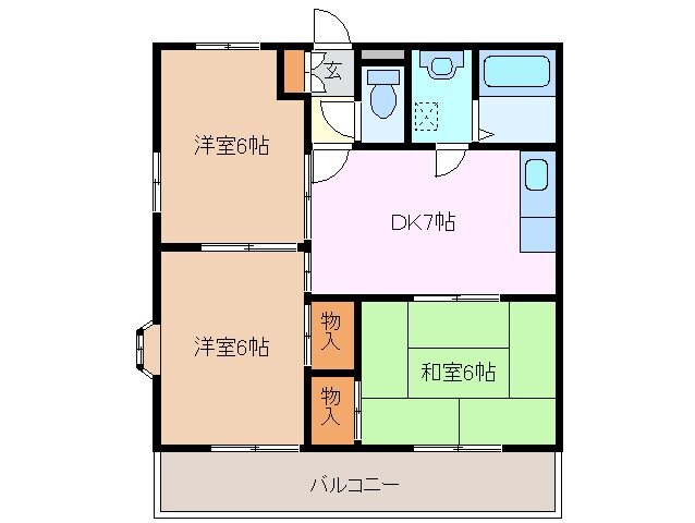 伊勢若松駅 徒歩10分 1階の物件間取画像