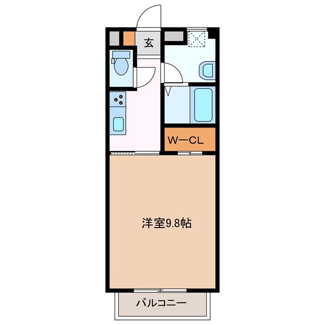 阿倉川駅 徒歩7分 2階の物件間取画像