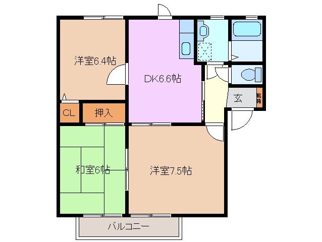 川越富洲原駅 徒歩10分 2階の物件間取画像