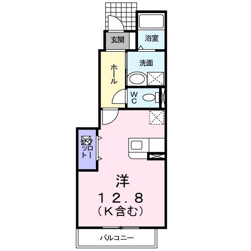 大矢知駅 徒歩14分 1階の物件間取画像