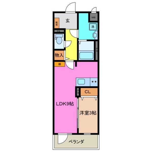 川越富洲原駅 徒歩5分 1階の物件間取画像