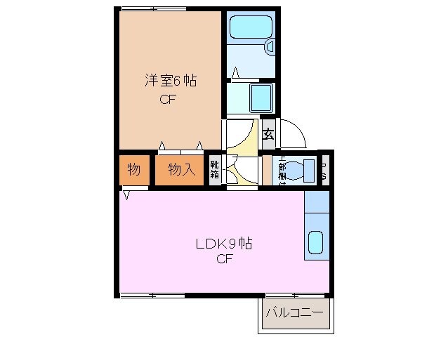 川越富洲原駅 徒歩9分 2階の物件間取画像