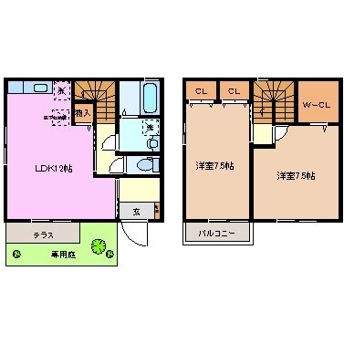 伊勢朝日駅 徒歩15分 1階の物件間取画像