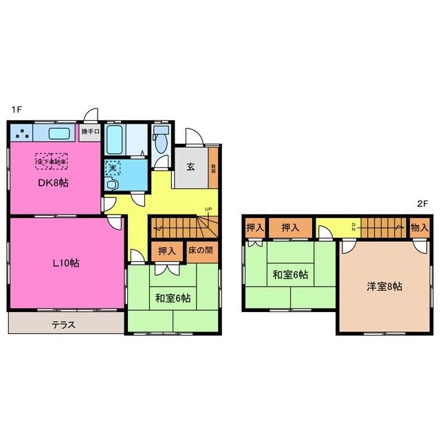 山城駅 徒歩34分 1階の物件間取画像