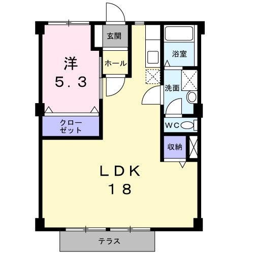 川越富洲原駅 徒歩10分 1階の物件間取画像