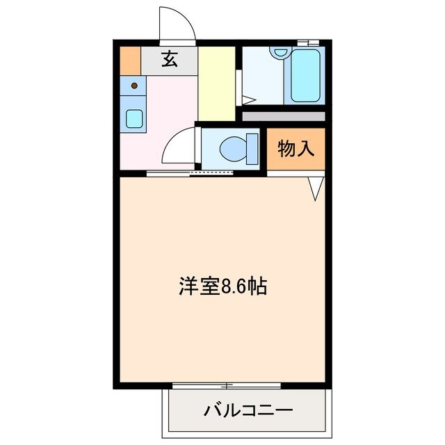 リヴェール鈴鹿Cの物件間取画像