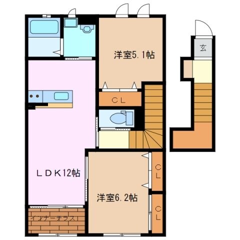 サザンアーブルの物件間取画像