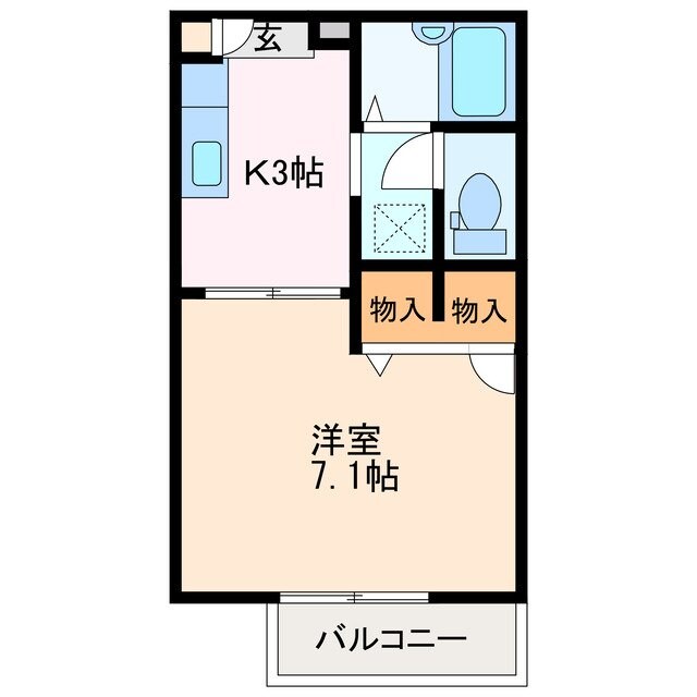 たちばな壱番館の物件間取画像