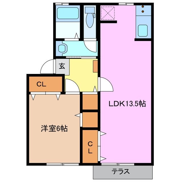 セジュール江島本町の物件間取画像