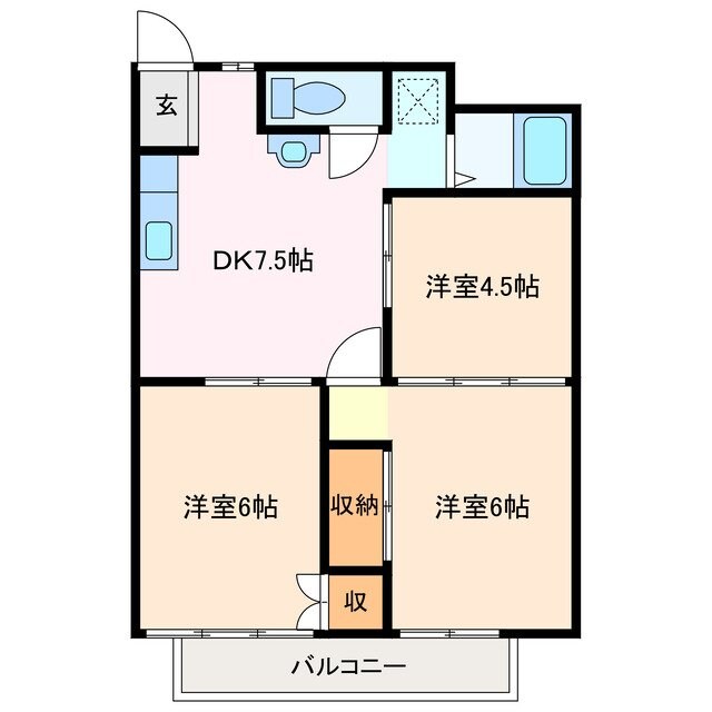 アルファータウンの物件間取画像