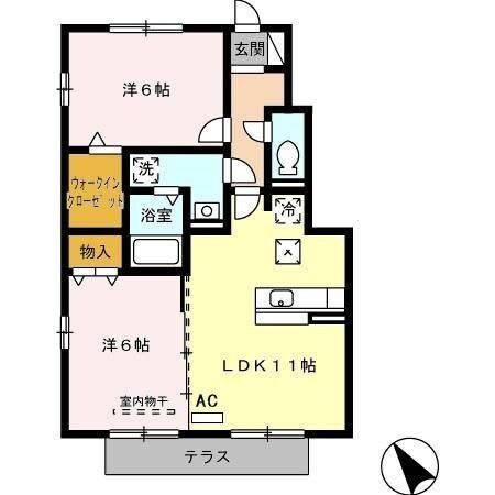 鈴鹿市駅 徒歩15分 1階の物件間取画像