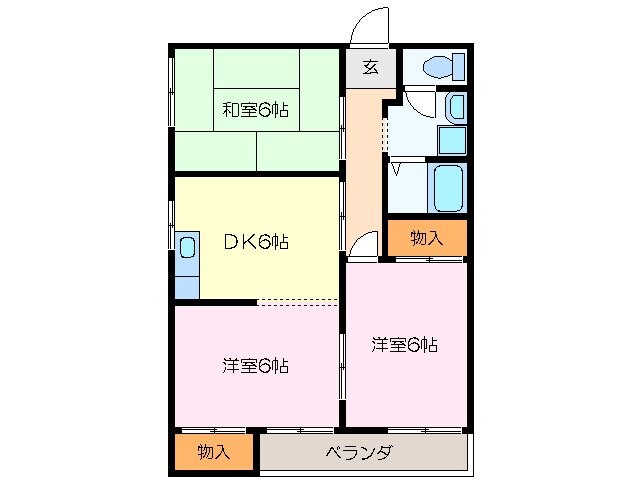 サンスカイ細Ⅰの物件間取画像