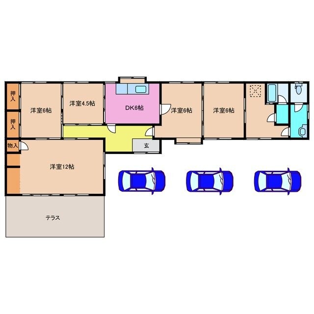 アンティークハウス久米町の物件間取画像