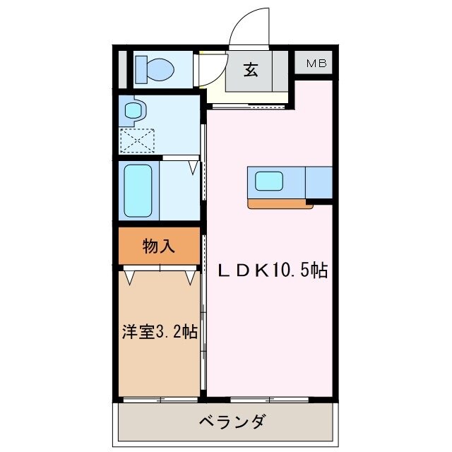 アンジューの物件間取画像