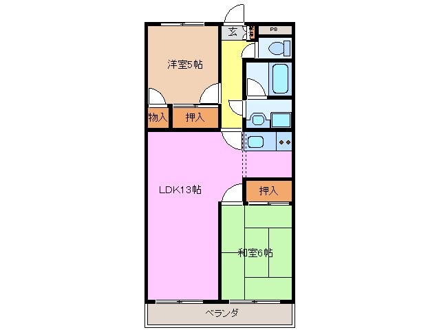 ファミリータウンむらたの物件間取画像