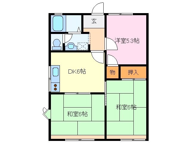 サプリームの物件間取画像