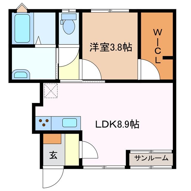 リーシング小俣の物件間取画像