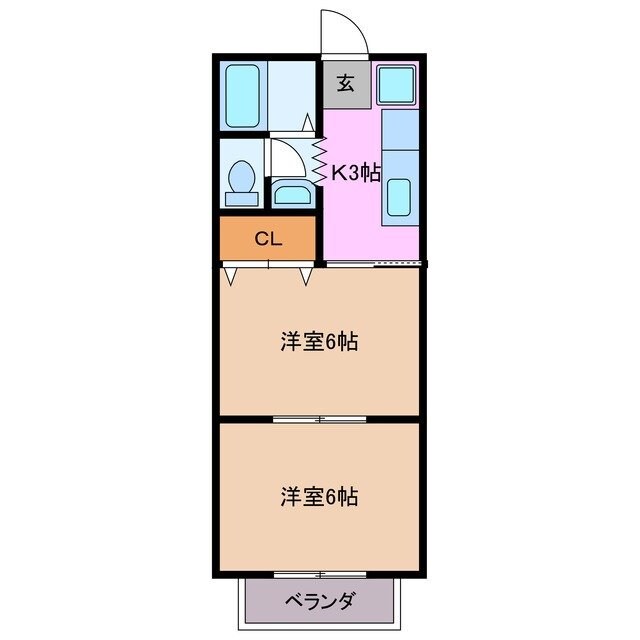 コーポ王将の物件間取画像