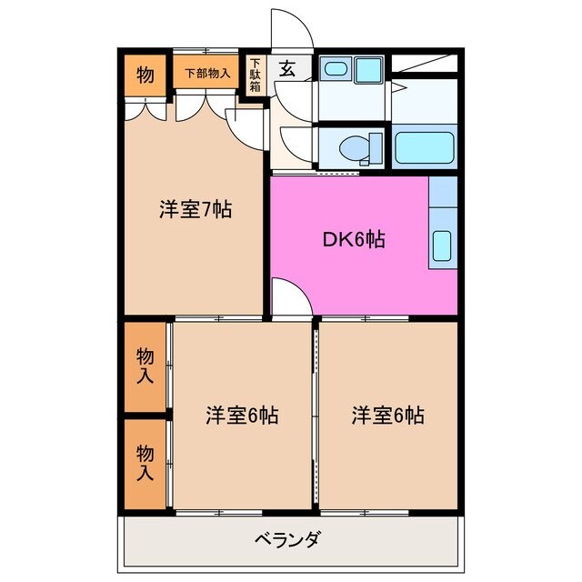 エンペラー堀の物件間取画像