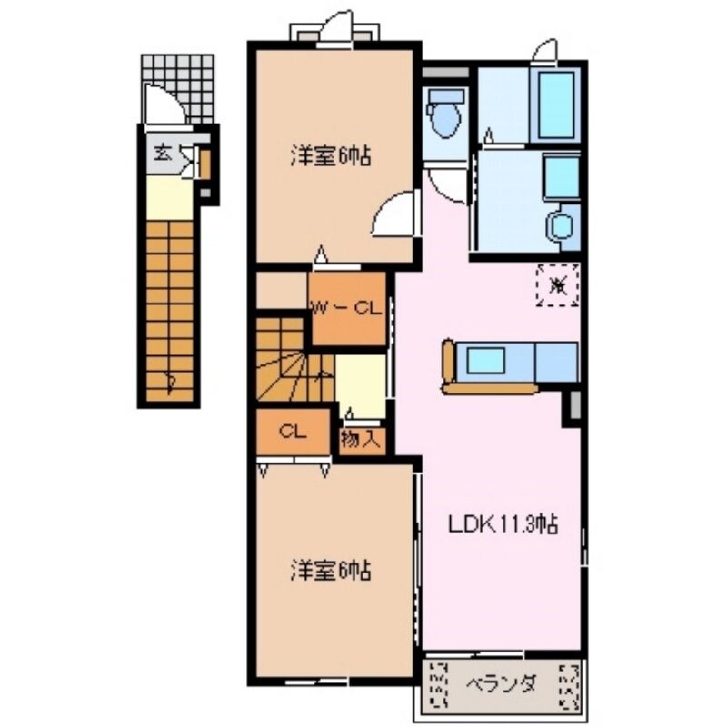 ｉｈａｎａ　Ⅰの物件間取画像