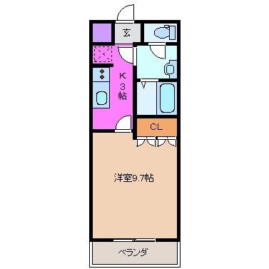 サザンクロスベータの物件間取画像