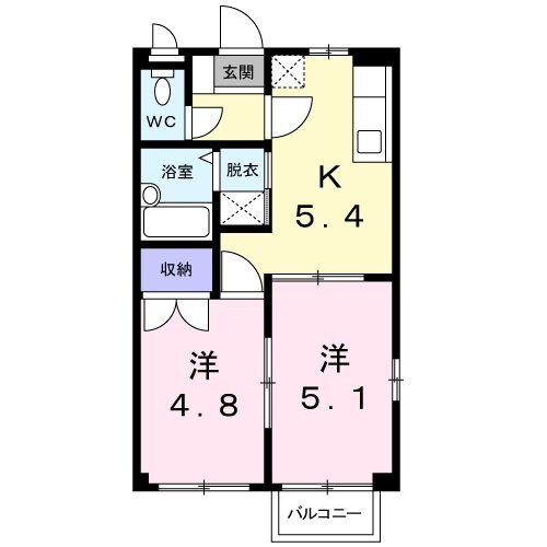 ラ・フオーレ中菰野の物件間取画像