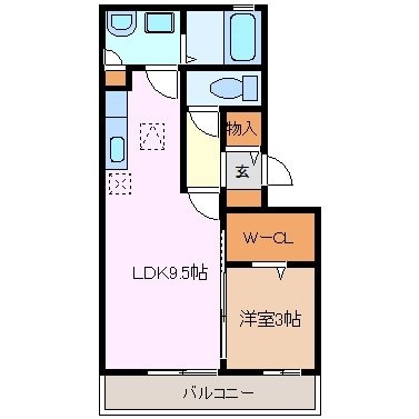 リビングタウンえどばし　Aの物件間取画像