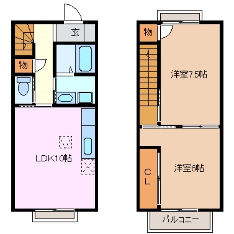 ブランシェSUMIYOSIMARUYAMA　B棟の物件間取画像