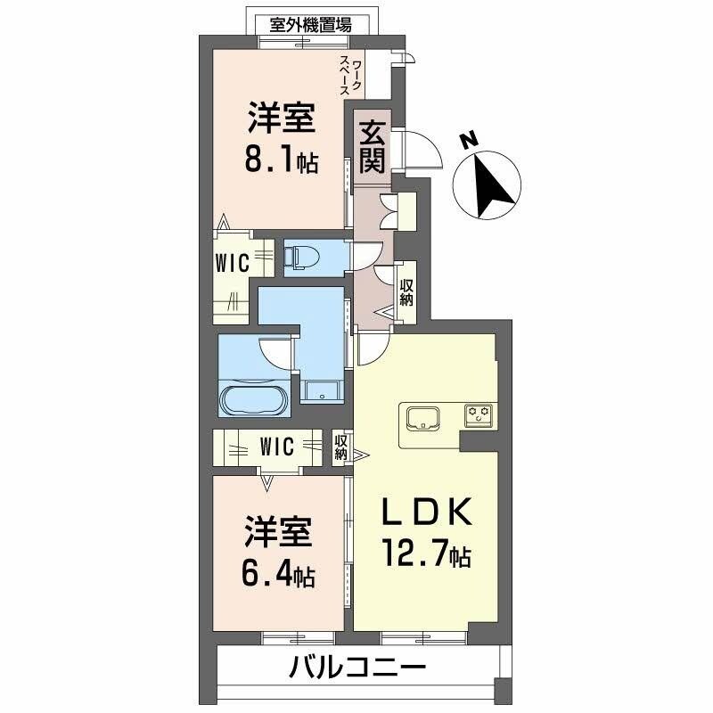 シャーメゾンWの物件間取画像