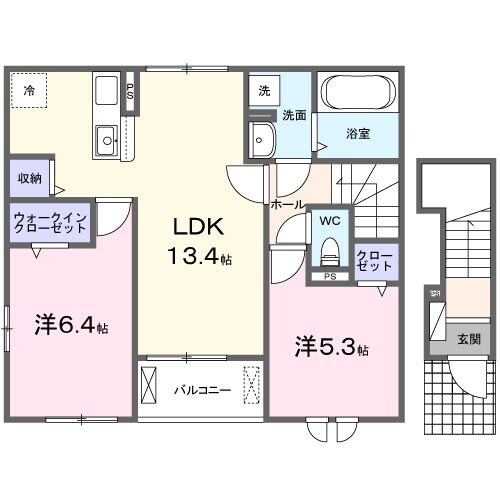 セシルⅡの物件間取画像