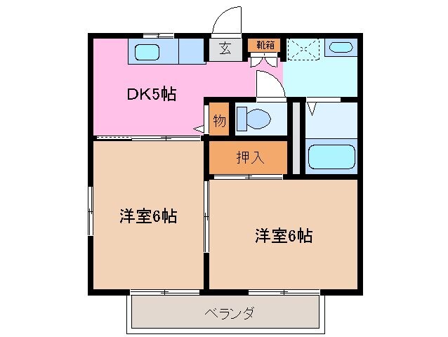 カーサ　マローネの物件間取画像