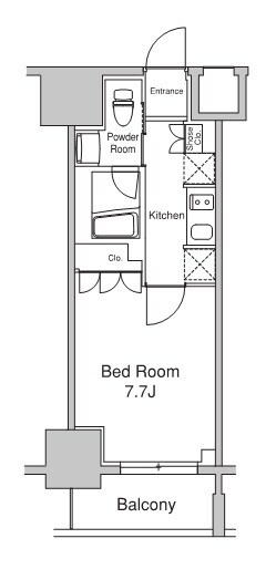 プラウドフラット浅草駒形の物件間取画像