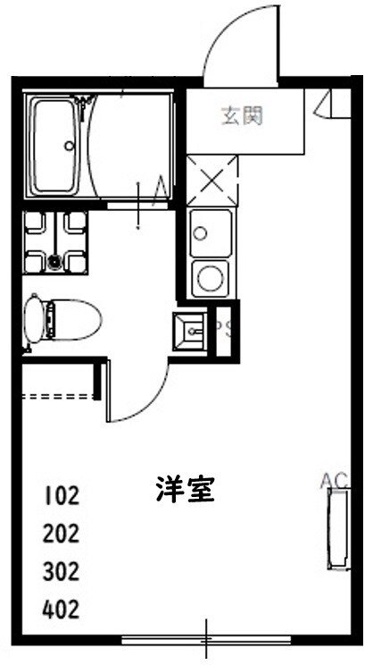 RSC竹ノ塚の物件間取画像