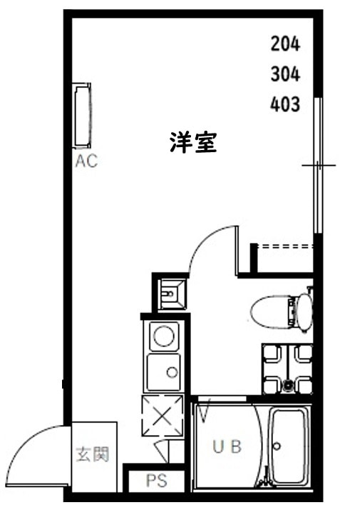 RSC竹ノ塚の物件間取画像